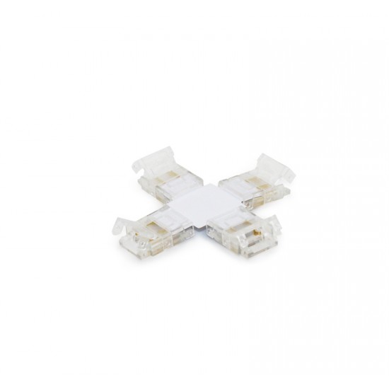 ΜΟΥΦΑ ΣΤΑΥΡΟΣ ΓΙΑ ΤΑΙΝΙA LED SMD ΜΟΝΟΧΡΩΜΗ 10mm