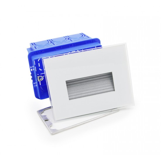 LED ΦΩΤ.ΑΛΟΥΜ.ΧΩΝΕΥΤΟ ΕΜΜΕΣΟΥ ΦΩΤΙΣΜ.4W CCT ΓΥΑΛΙ ΛΕΥΚΟ