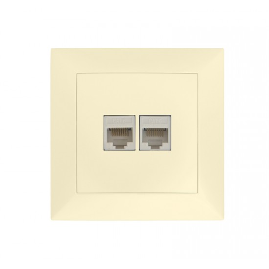 ΠΡΙΖΑ DATA ΔΙΠΛΗ RJ45+RJ45 Cat.6 ΠΛΗΡΗΣ ΜΠΕΖ ΠΡΙΖΑ DATA ΔΙΠΛΗ RJ45+RJ45 Cat.6 ΠΛΗΡΗΣ ΜΠΕΖ