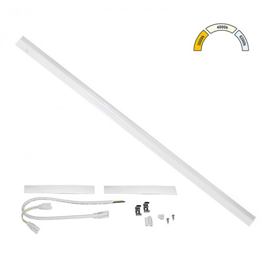 LED ΦΩΤΙΣΤΙΚΟ ΚΟΥΖΙΝΑΣ T5 90cm 15W CCT ΛΕΥΚΟ