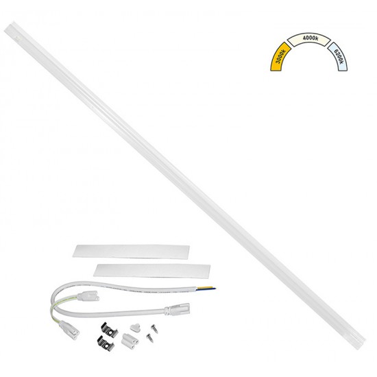LED ΦΩΤΙΣΤΙΚΟ ΚΟΥΖΙΝΑΣ T5 120cm 20W CCT ΛΕΥΚΟ