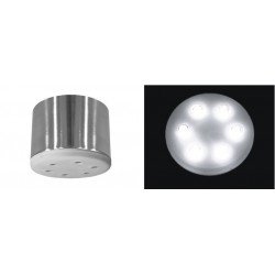 ΣΠΟΤ ΕΞΩΤΕΡ. ΣΑΤΙΝΕ LED ΙΣΧΥΟΣ ΜΕ ΤΡΟΦΟΔΟΤ. 6x3W 60° ΨΥΧΡΟ