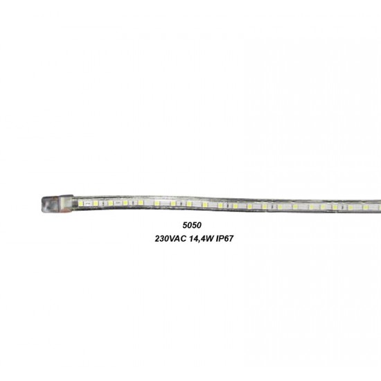 ΤΑΙΝΙΑ LED 10m 230VAC 14.4W/m 60LED/m RGB IP67