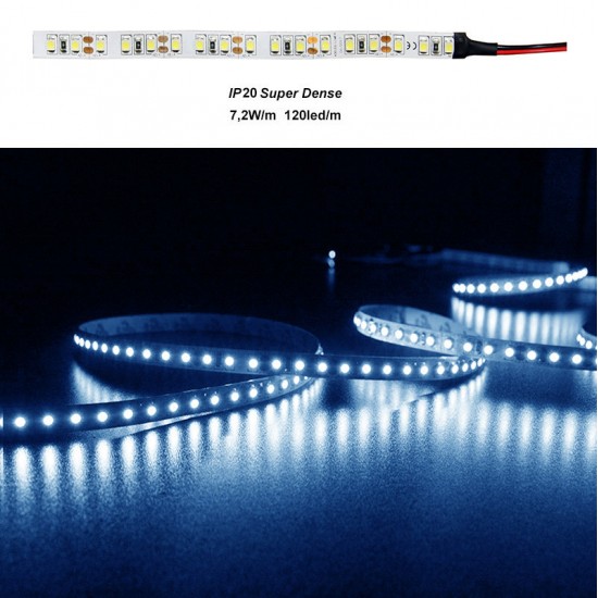 ΤΑΙΝΙΑ LED 5m 12VDC 7.2W/m 2835 120LED/m ΜΠΛΕ IP20 ΤΑΙΝΙΑ LED 5m 12VDC 7.2W/m 2835 120LED/m ΜΠΛΕ IP20