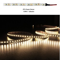 ΤΑΙΝΙΑ LED 5m 12VDC 14,4W/m 2835 120LED/m ΘΕΡΜΟ 3000K IP54