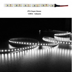 ΤΑΙΝΙΑ LED 5m 12VDC 14,4W/m 2835 120LED/m ΛΕΥΚΟ 4000K IP54