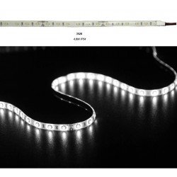 ΤΑΙΝΙΑ LED 5m 12VDC 4.8W/m 3528 60LED/m ΨΥΧΡΟ 6500K IP54