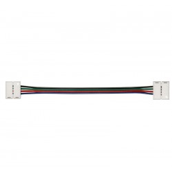 ΣΥΝΔΕΣΜ.(ΜΟΥΦΑ) ΜΕ ΚΑΛΩΔΙΟ ΓΙΑ ΤΑΙΝΙΑ LED RGB 10mm