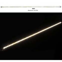 ΜΠΑΡΑ LED ΑΛΟΥΜΙΝΙΟΥ 1m 24VDC 11W 48LED 120° ΨΥΧΡΟ IP54