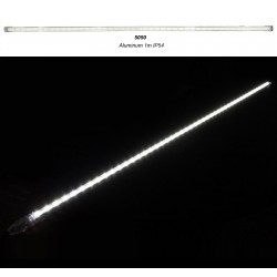 ΜΠΑΡΑ LED ΑΛΟΥΜΙΝΙΟΥ 1m 24VDC 11W 48LED 120° ΨΥΧΡΟ IP54