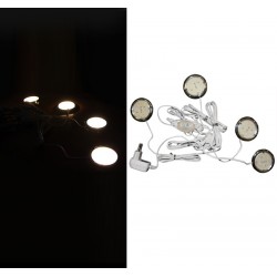 ΣΠΟΤ ΣΕΤ 4 ΤΕΜΑΧΙΑ IP65 ΕΠΙΤΟΙΧΑ 230V 6LED ΘΕΡΜΟ