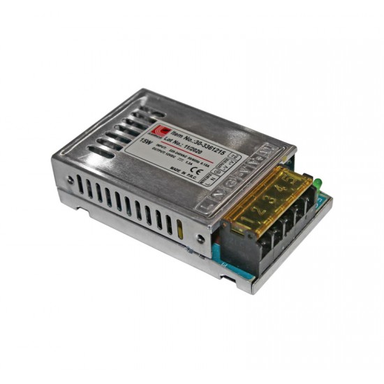 ΤΡΟΦΟΔΟΤΙΚΟ ΓΙΑ ΤΑΙΝΙΕΣ LED 230V/12VDC 15W ΤΡΟΦΟΔΟΤΙΚΟ ΓΙΑ ΤΑΙΝΙΕΣ LED 230V/12VDC 15W