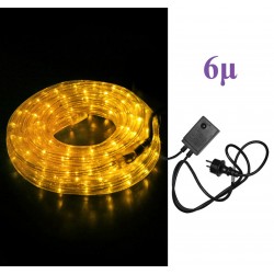 ΦΩΤΟΣΩΛΗΝΑ ΔΙΚΑΝΑΛΗ LED ΚΙΤΡΙΝΗ 6μ ΜΕ ΜΗΧΑΝΙΣΜΟ