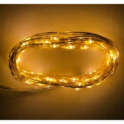 100 MICRO LED ΜΕ ΠΡΟΓΡΑΜΜΑ+ΣΤΑΘΕΡΑ ΑΣΗΜΙ ΣΥΡΜΑ ΘΕΡΜΑ IP44
