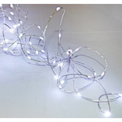 100 MICRO LED ΜΕ ΠΡΟΓΡΑΜΜΑ+ΣΤΑΘΕΡΑ ΑΣΗΜΙ ΣΥΡΜΑ ΨΥΧΡΑ IP44