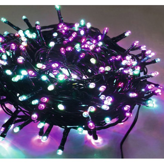300 ΜΙΝΙ LED ΜΕ ΠΡΟΓΡΑΜΜΑ+ΣΤΑΘΕΡΑ ΠΡΑΣΙΝΟ ΚΑΛΩΔΙΟ RGB IP44
