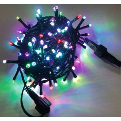 100 LED ΕΠΕΚΤ.ΠΡΟΓΡ+ΣΤΑΘ.ΧΩΡΙΣ ΤΡΟΦ.ΠΡΑΣ.KΑΛΩΔ.10M RGB IP44