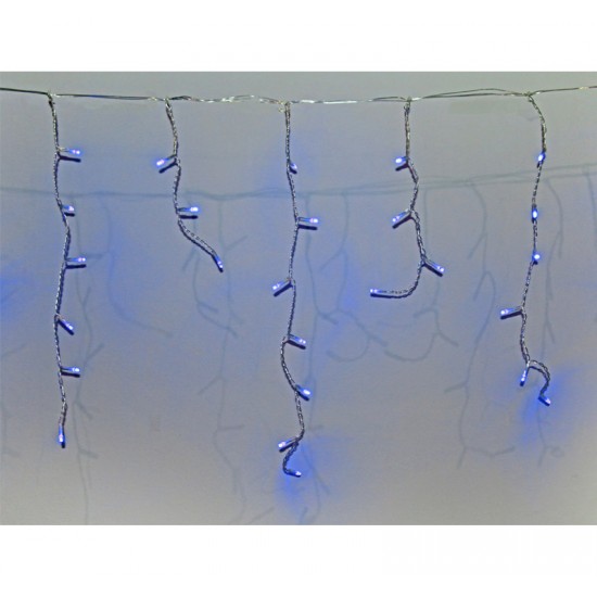 100 LED ΓΙΡΛΑΝΤΑ ΠΡΟΓΡΑΜ+ΣΤΑΘΕΡΑ ΔΙΑΦΑΝΟ ΚΑΛΩΔΙΟ ΜΠΛΕ IP44