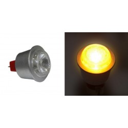 LED ΛΑΜΠΑ ΙΣΧΥΟΣ MR11 1W 12VAC/DC 30° ΠΟΡΤΟΚΑΛΙ