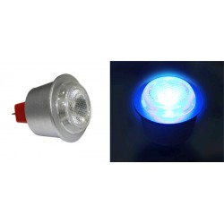 LED ΛΑΜΠΑ ΙΣΧΥΟΣ MR11 1W 12VAC/DC 30° ΜΠΛΕ
