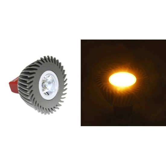 LED ΛΑΜΠΑ ΙΣΧΥΟΣ MR16 3W 12VAC/DC 1 Led 10° ΠΟΡΤΟΚΑΛΙ LED ΛΑΜΠΑ ΙΣΧΥΟΣ MR16 3W 12VAC/DC 1 Led 10° ΠΟΡΤΟΚΑΛΙ
