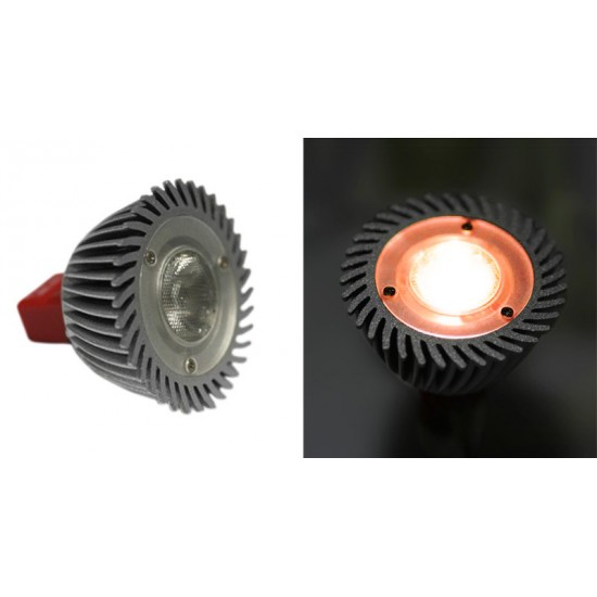 LED ΛΑΜΠΑ ΙΣΧΥΟΣ MR16 3W 12VAC/DC 1 Led NTIMΑΡ.10° ΚΟΚΚΙΝΟ