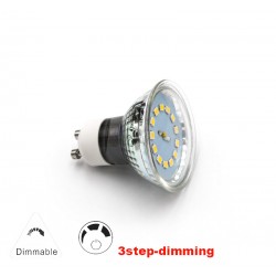 LED ΛΑΜΠΑ GU10 ΓΥΑΛΙΝΟ 5W 230V 105° ΝΤΙΜΑΡΙΖ.3ΕΠΙΠΕΔΩΝ ΨΥΧΡΟ LED ΛΑΜΠΑ GU10 ΓΥΑΛΙΝΟ 5W 230V 105° ΝΤΙΜΑΡΙΖ.3ΕΠΙΠΕΔΩΝ ΨΥΧΡΟ