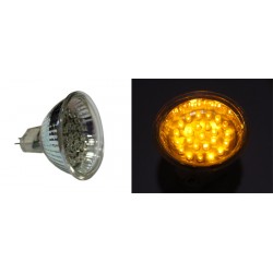 LED ΛΑΜΠΑ PAR16 24LED 1.8W 230V ΚΙΤΡΙΝΟ-ΠΟΡΤΟΚΑΛΙ