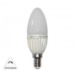 LED ΛΑΜΠΑ ΚΕΡΑΚΙ Ε14 3W 230V ΝΤΙΜΑΡΙΖΟΜΕΝΟ ΨΥΧΡΟ 6200Κ