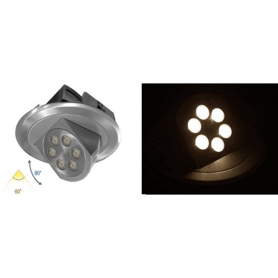 ΦΩΤ ΑΛ ΧΩΝ ΚΙΝΗΤΟ ΜΕ LED ΙΣΧΥΟΣ 6x3W 60° ΧΩΡΙΣ ΤΡΟΦ ΘΕΡΜΟ