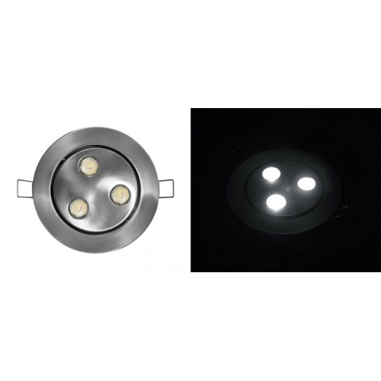 ΦΩΤ ΑΛ ΧΩΝ ΚΙΝΗTΟ ΜΕ LED ΙΣΧΥΟΣ 3x3W 30° ΧΩΡΙΣ ΤΡΟΦ ΨΥΧΡΟ