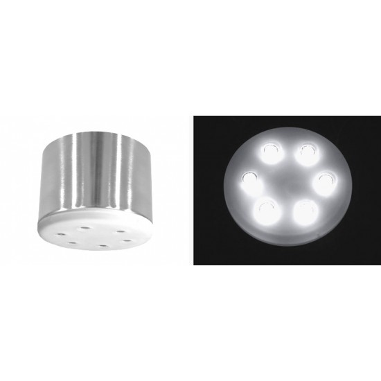 ΦΩΤ ΕΞΩΤΕΡ ΣΑΤΙΝΕ LED ΙΣΧΥΟΣ ΜΕ ΤΡΟΦΟΔΟΤΙΚΟ 6x3W 30° ΨΥΧΡΟ