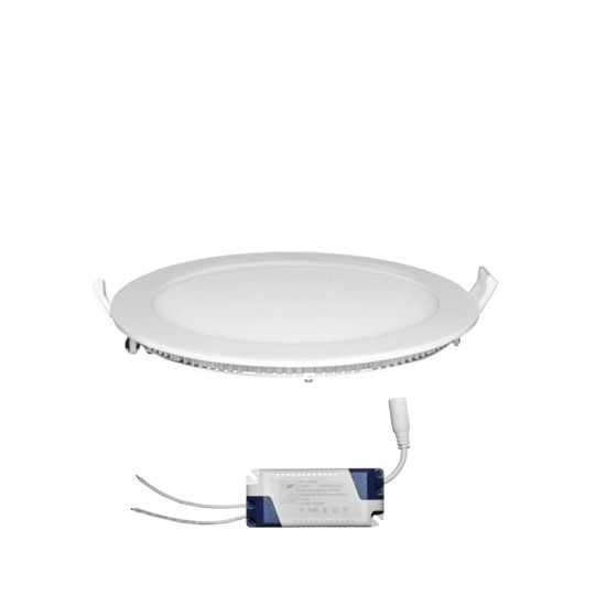 LED ΦΩΤΙΣΤΙΚΑ ΨΕΥΔΟΡΟΦΗΣ ΑΛΟΥΜ.ΣΤΡΟΓΓ 24W 6300K 120° ΛΕΥΚΟ