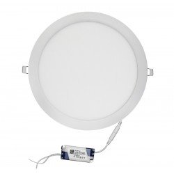 LED ΦΩΤΙΣΤΙΚΑ ΨΕΥΔΟΡΟΦΗΣ ΑΛΟΥΜ. ΣΤΡΟΓΓ 24W 4000K 120° ΛΕΥΚΟ