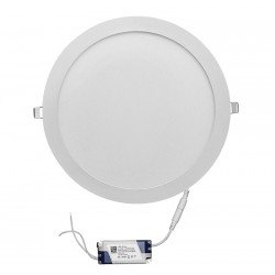 LED ΦΩΤΙΣΤΙΚΑ ΨΕΥΔΟΡΟΦΗΣ ΑΛΟΥΜ. ΣΤΡΟΓΓ 24W 6300K 120° ΛΕΥΚΟ