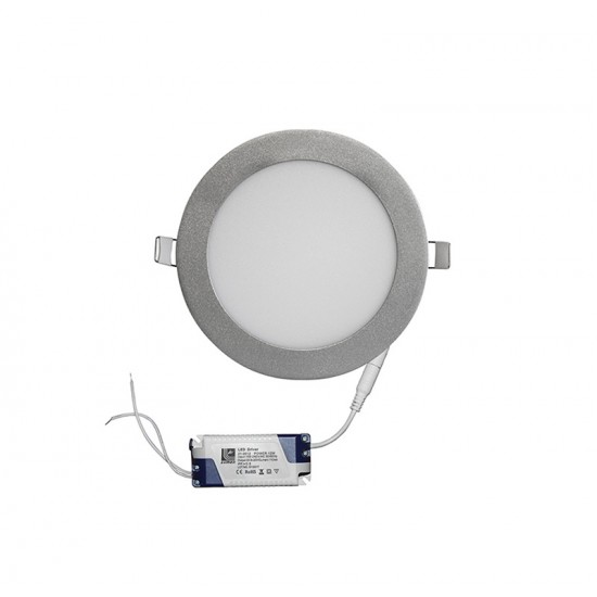 LED ΦΩΤΙΣ.ΨΕΥΔΟΡΟΦΗΣ ΑΛΟΥΜ ΣΤΡΟΓΓΥΛΟ 12W 3000K 120° ΑΣΗΜΙ LED ΦΩΤΙΣ.ΨΕΥΔΟΡΟΦΗΣ ΑΛΟΥΜ ΣΤΡΟΓΓΥΛΟ 12W 3000K 120° ΑΣΗΜΙ