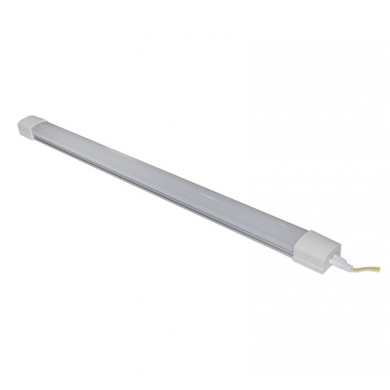 LED ΦΩΤΙΣΤ.ΑΛΟΥΜΙΝΙΟΥ 60cm 18W ΛΕΥΚΟ ΜΕ ΑΣΗΜΙ ΒΑΣΗ 3000K