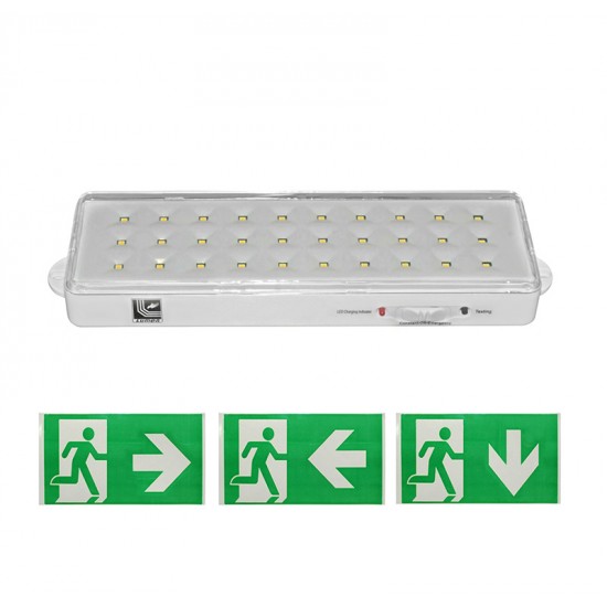 LED ΦΩΤΙΣΤ ΑΣΦΑΛEΙΑΣ ΣΥΝΕΧΟΥΣ ΛΕΙΤΟΥΡΓ 30LED ΜΠΑΤ.ΛΙΘΙΟΥ 3.7V