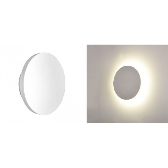 ΑΠΛΙΚΑ ΓΥΨΙΝΗ ΣΤΡΟΓΓΥΛΗ ΕΜΜΕΣΟΥ ΦΩΤΙΣΜΟΥ LED 6W Φ150 h:45 ΑΠΛΙΚΑ ΓΥΨΙΝΗ ΣΤΡΟΓΓΥΛΗ ΕΜΜΕΣΟΥ ΦΩΤΙΣΜΟΥ LED 6W Φ150 h:45