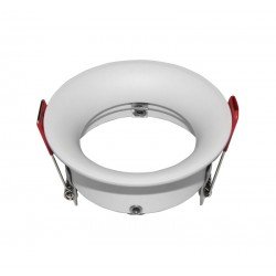 ΣΠΟΤ GU10 ΑΛΟΥΜΙΝΙΟΥ ΣΤΡΟΓΓ. ΚΟΙΛΟ ΒΑΘΥ ΣΤΑΘΕΡΟ ΛΕΥΚΟ