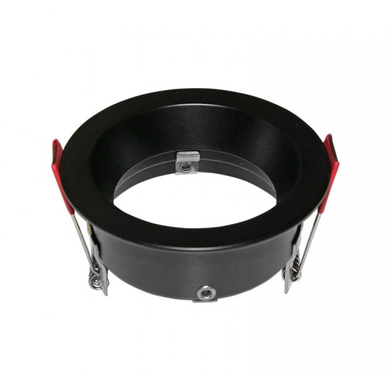 ΣΠΟΤ GU10 ΑΛΟΥΜΙΝΙΟΥ ΣΤΡΟΓΓΥΛΑ ΒΑΘΥ ΣΤΑΘΕΡΟ ΜΙΝΙ ΜΑΥΡΟ