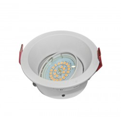 ΣΠΟΤ(WL-33090WH)MR16 ΑΛΟΥΜΙΝΙΟΥ ΣΤΡΟΓΓΥΟ ΒΑΘΥ ΚΙΝΗΤΟ ΛΕΥΚΟ