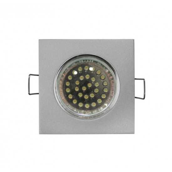 ΣΠΟΤ (WL159) MR16 ΤΕΤΡΑΓΩΝΟ ΑΛΟΥΜΙΝΙΟ ΣΤΑΘΕΡΟ ΑΣΗΜΙ (SG)