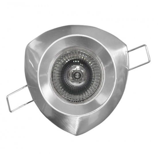 ΣΠΟΤ (3719) MR16 ΤΡΙΓΩΝΟ ΑΛΟΥΜΙΝΙΟΥ ΣΤΑΘΕΡΟ ΣΑΤΙΝΕ