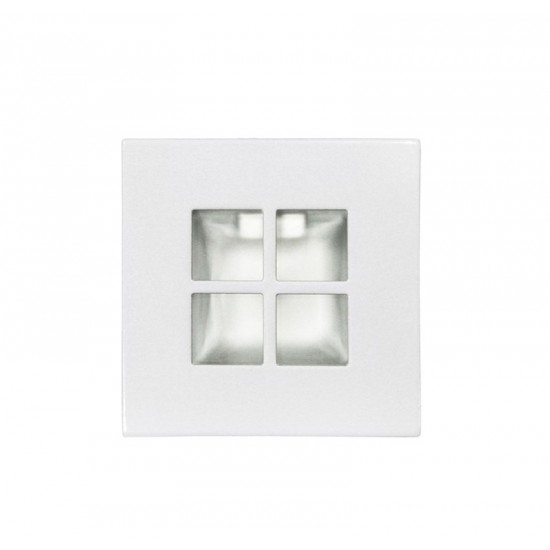 ΣΠΟΤ ΕΠΙΠΛΟΥ ΧΩΝΕΥΤΟ JC4 ΜΕΤΑΛ.ΤΕΤΡΑΓΩΝΟ ΚΑΡΟ ΛΕΥΚΟ(WH)