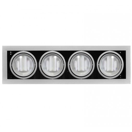 ΣΠΟΤ ΨΕΥΔΟΡΟΦΗΣ ΟΡΘΟΓΩΝΙΟ AR111 4x50W ΑΣΗΜΙ