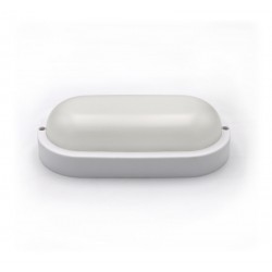 LED ΑΠΛΙΚΑ PC ΟΒΑΛ 205x105mm 12W 4000K IP54 ΛΕΥΚH