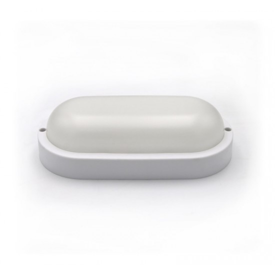 LED ΑΠΛΙΚΑ PC ΟΒΑΛ 205x105mm 12W 4000K IP54 ΛΕΥΚH