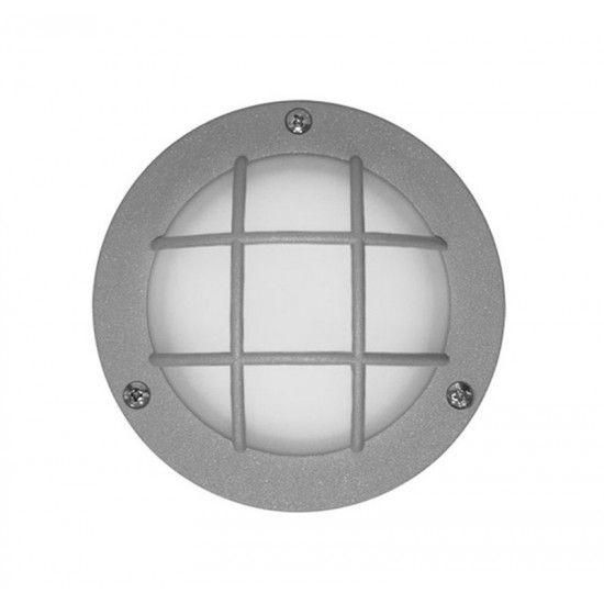 LED ΠΛΑΦΟΝΙΕΡΑ ΠΛΕΓΜΑ ΑΛΟΥΜΙΝΙΟΥ 2.4W ΨΥΧΡΟ ΓΚΡΙ