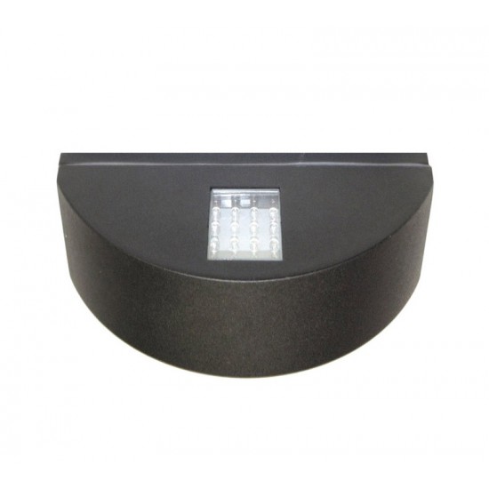 LED ΦΩΤ.ΔΙΠΛΟ ΗΜΙΚΥΚΛΙΟ ΕΠΙΤΟΙΧΟ ΑΛΟΥΜΙΝ 3.3W ΨΥΧΡΟ ΜΑΥΡΟ LED ΦΩΤ.ΔΙΠΛΟ ΗΜΙΚΥΚΛΙΟ ΕΠΙΤΟΙΧΟ ΑΛΟΥΜΙΝ 3.3W ΨΥΧΡΟ ΜΑΥΡΟ